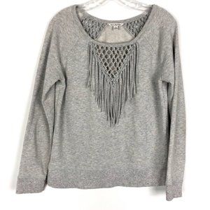 Like  Fringe Eagle  Sweatshirt Gray